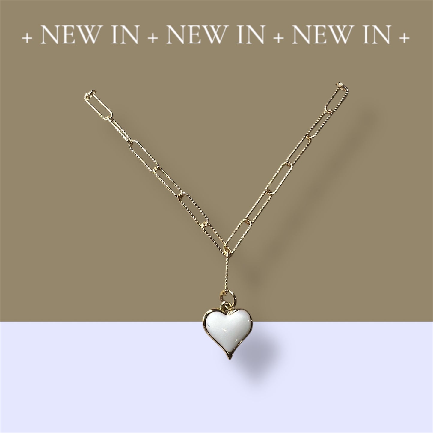 PAPER CLIP CHAIN ANGEL HEART